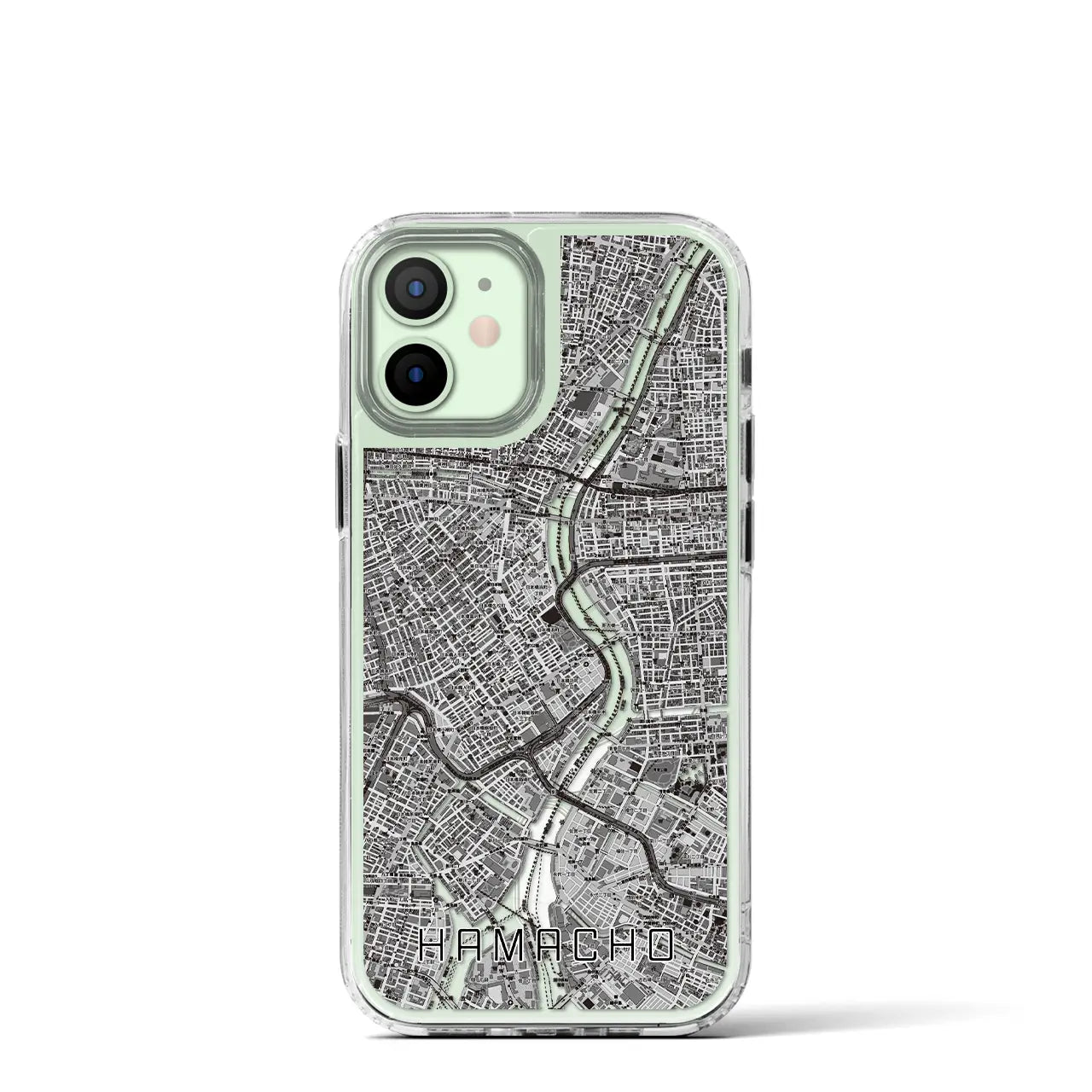 【浜町(東京都)】地図柄iPhoneケース(MagSafeタイプ)