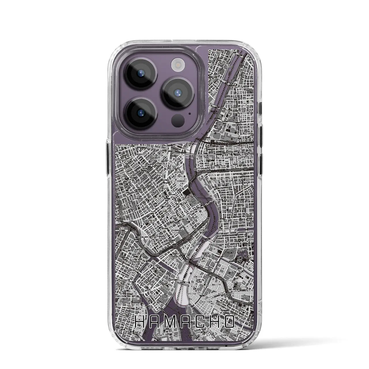 【浜町(東京都)】地図柄iPhoneケース(MagSafeタイプ)