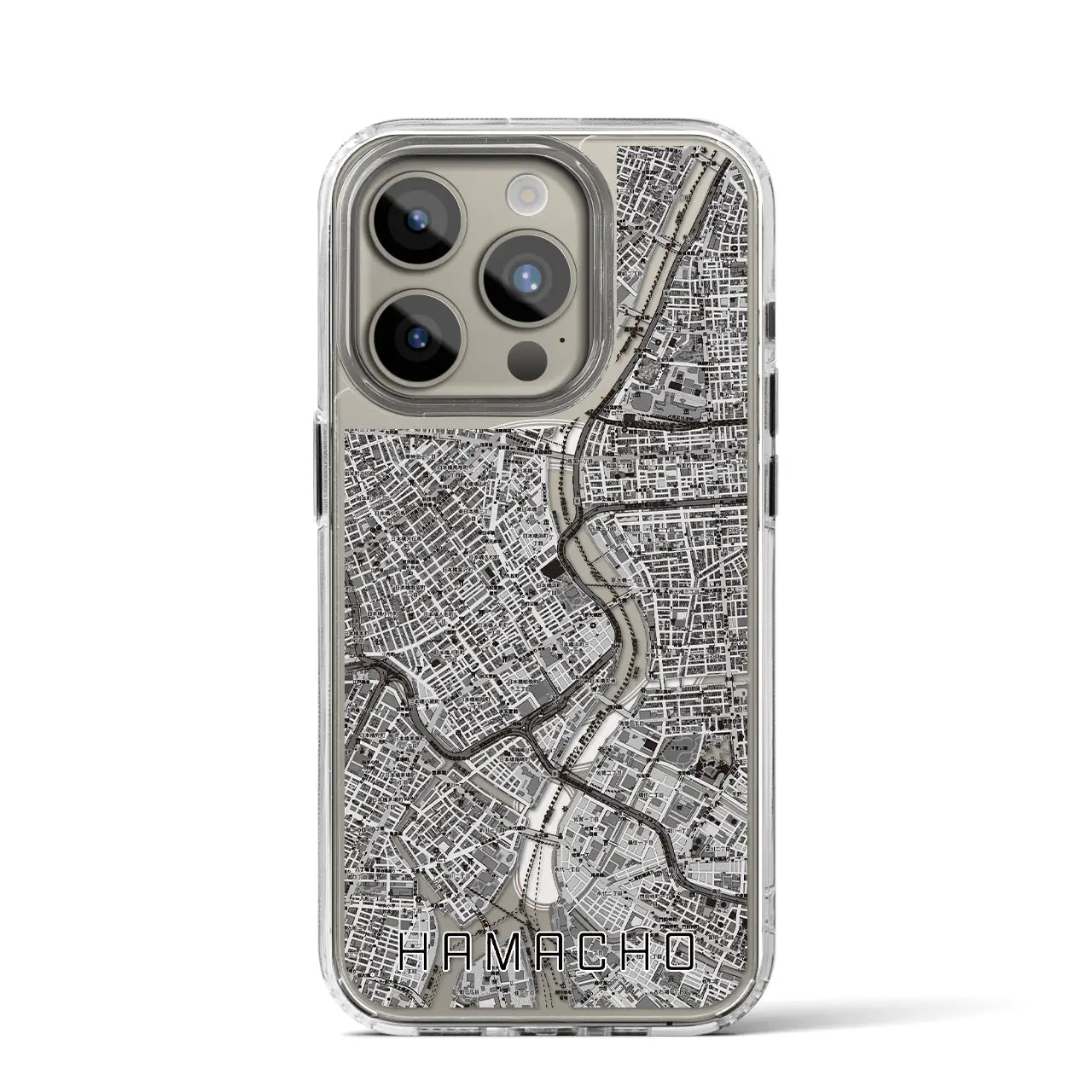 【浜町(東京都)】地図柄iPhoneケース(MagSafeタイプ)