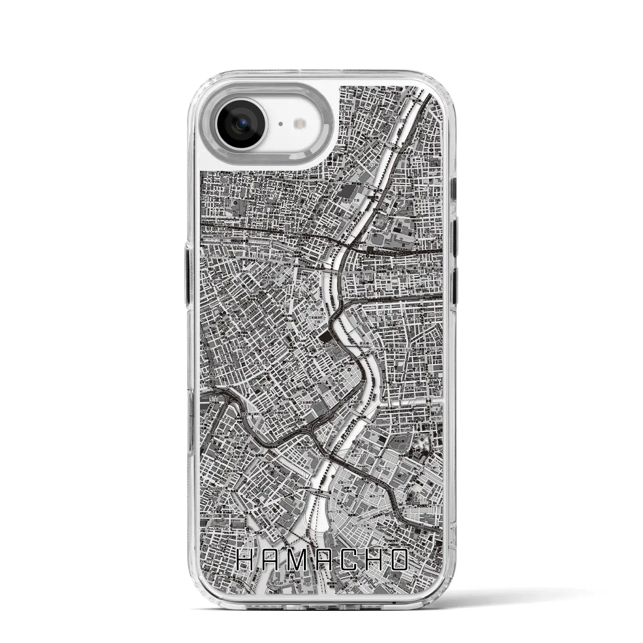 【浜町(東京都)】地図柄iPhoneケース(MagSafeタイプ)