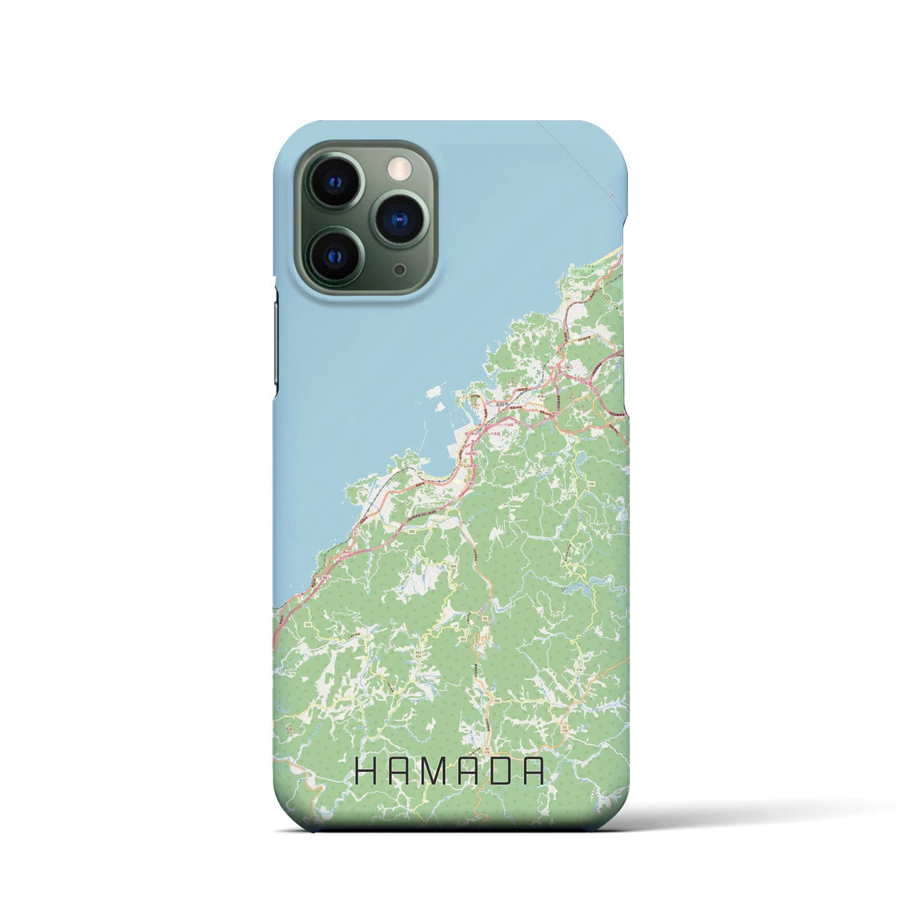【浜田(島根県)】地図柄iPhoneケース(バックカバータイプ)