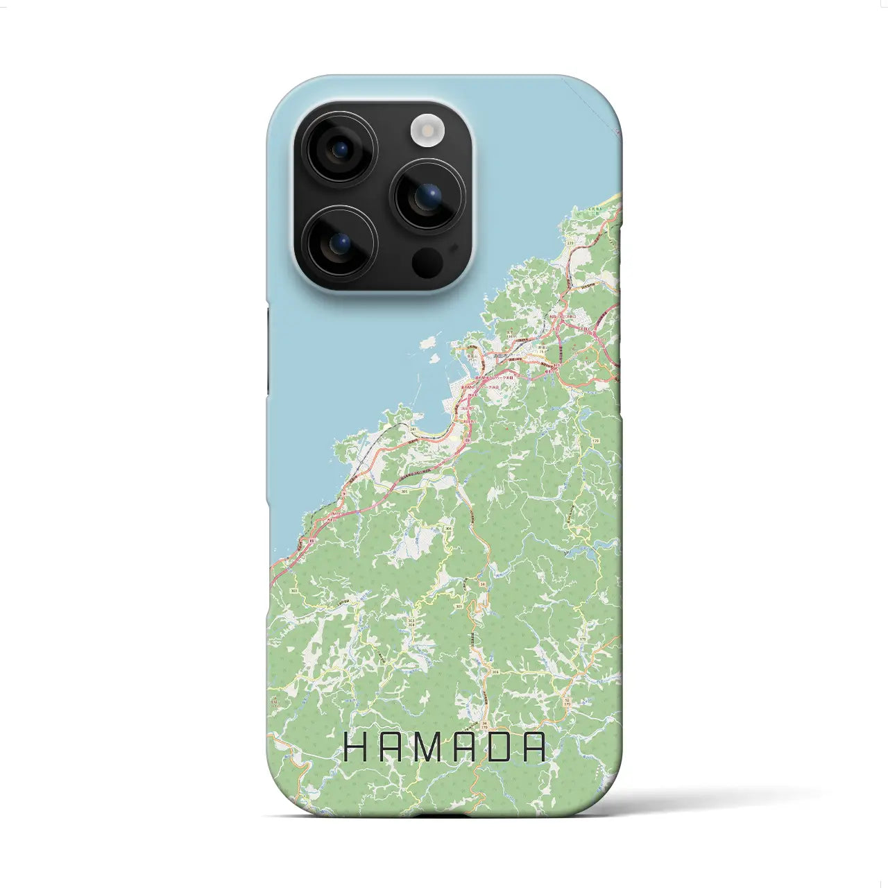 【浜田(島根県)】地図柄iPhoneケース(バックカバータイプ)