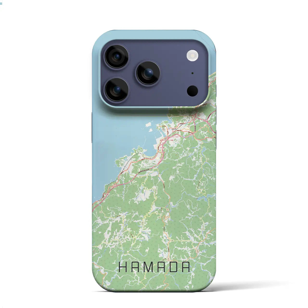 【浜田(島根県)】地図柄iPhoneケース(バックカバータイプ)