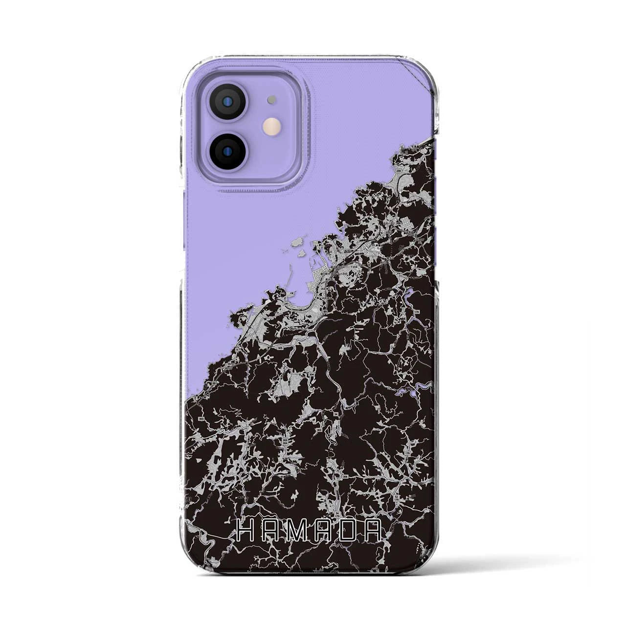 【浜田(島根県)】地図柄iPhoneケース(クリアタイプ)