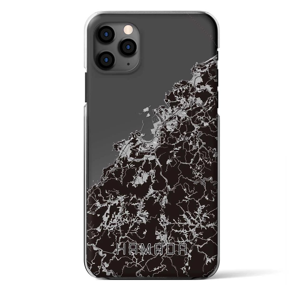 【浜田(島根県)】地図柄iPhoneケース(クリアタイプ)