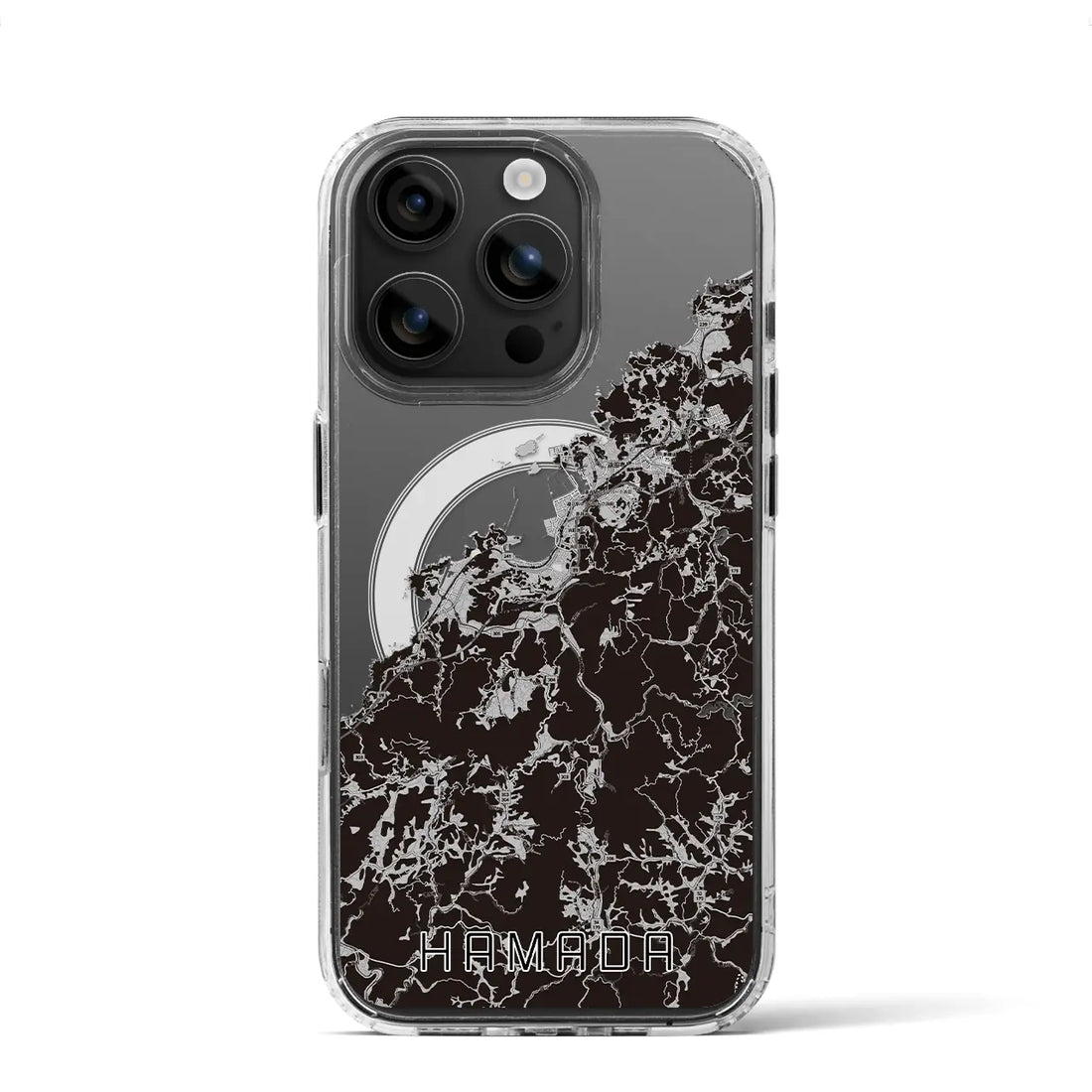 【浜田(島根県)】地図柄iPhoneケース(MagSafeタイプ)