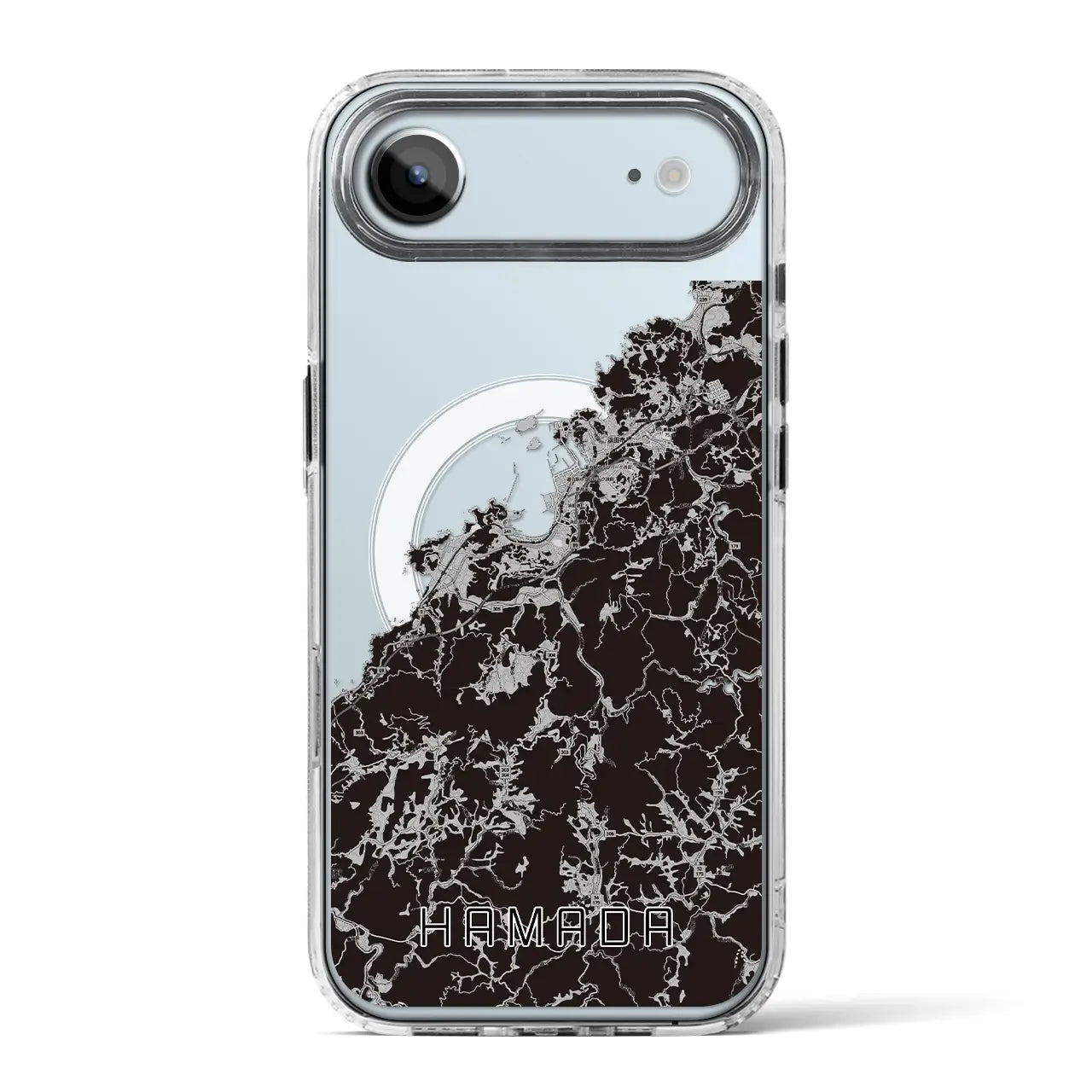 【浜田(島根県)】地図柄iPhoneケース(MagSafeタイプ)