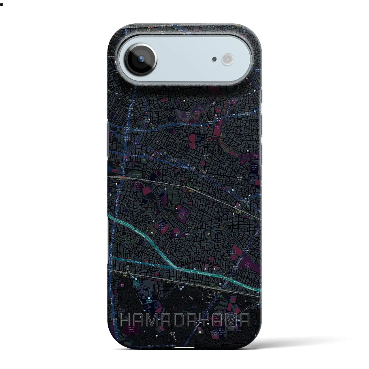 【浜田山(東京都)】地図柄iPhoneケース(バックカバータイプ)