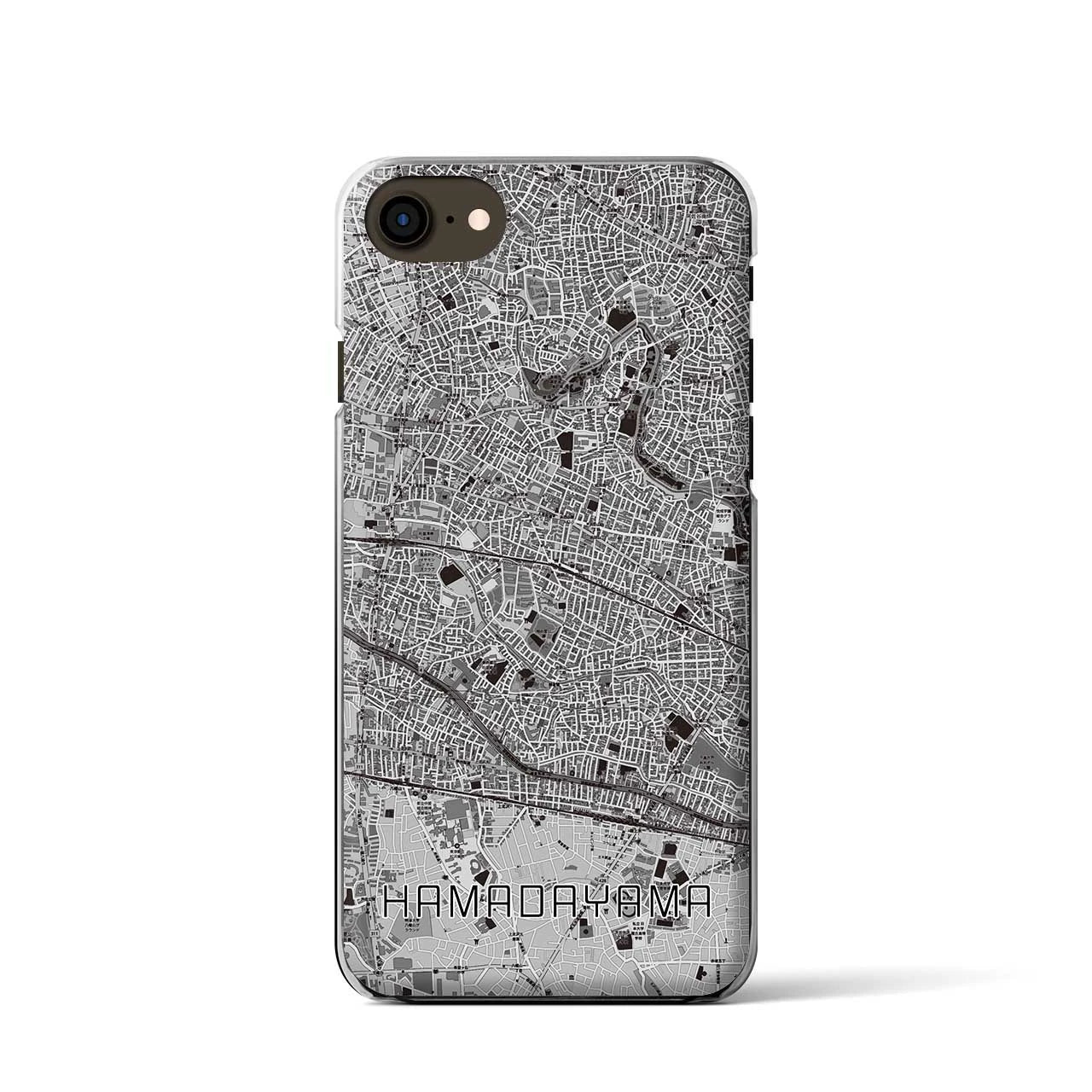 【浜田山(東京都)】地図柄iPhoneケース(クリアタイプ)