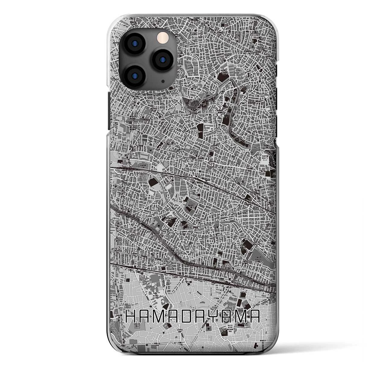 【浜田山(東京都)】地図柄iPhoneケース(クリアタイプ)