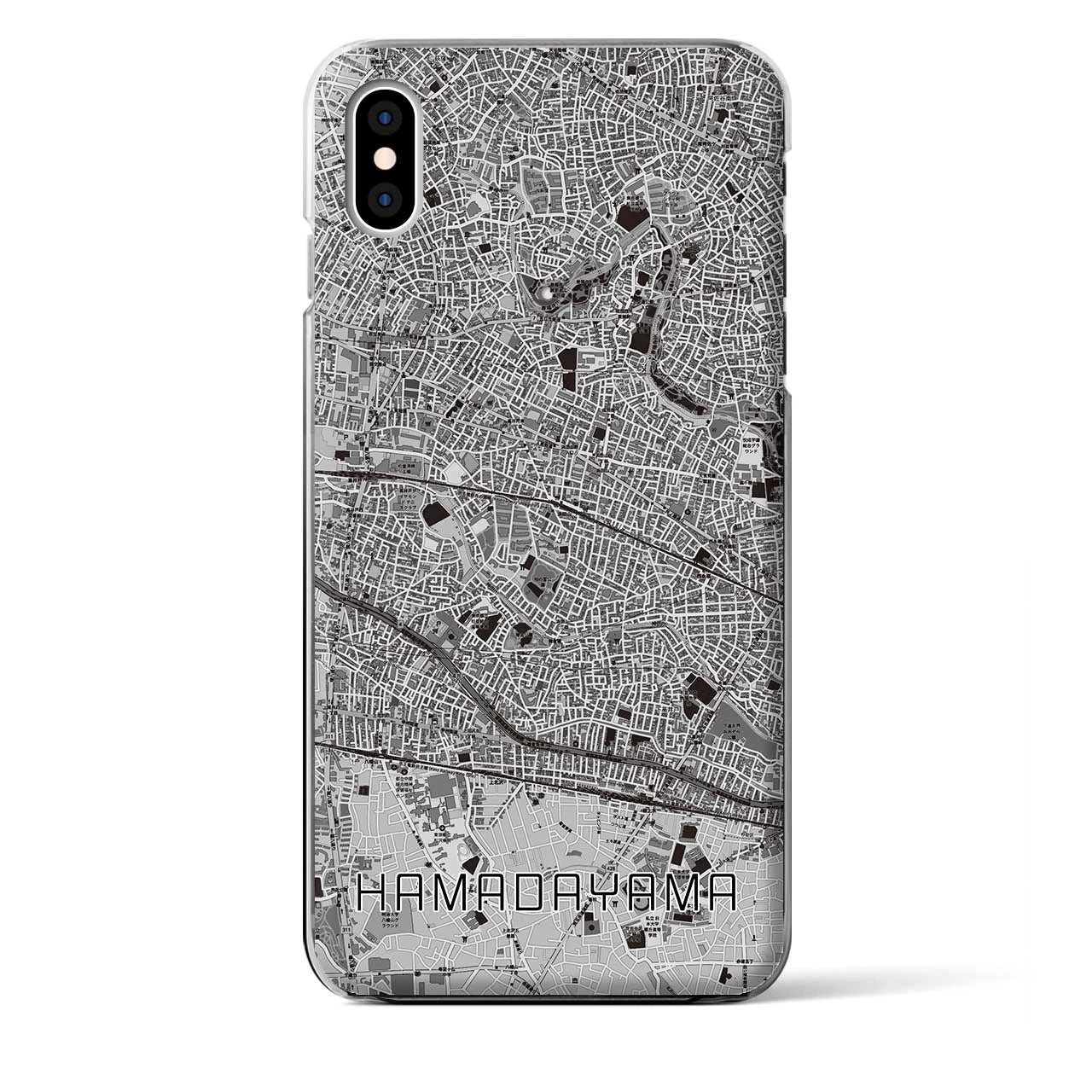 【浜田山(東京都)】地図柄iPhoneケース(クリアタイプ)