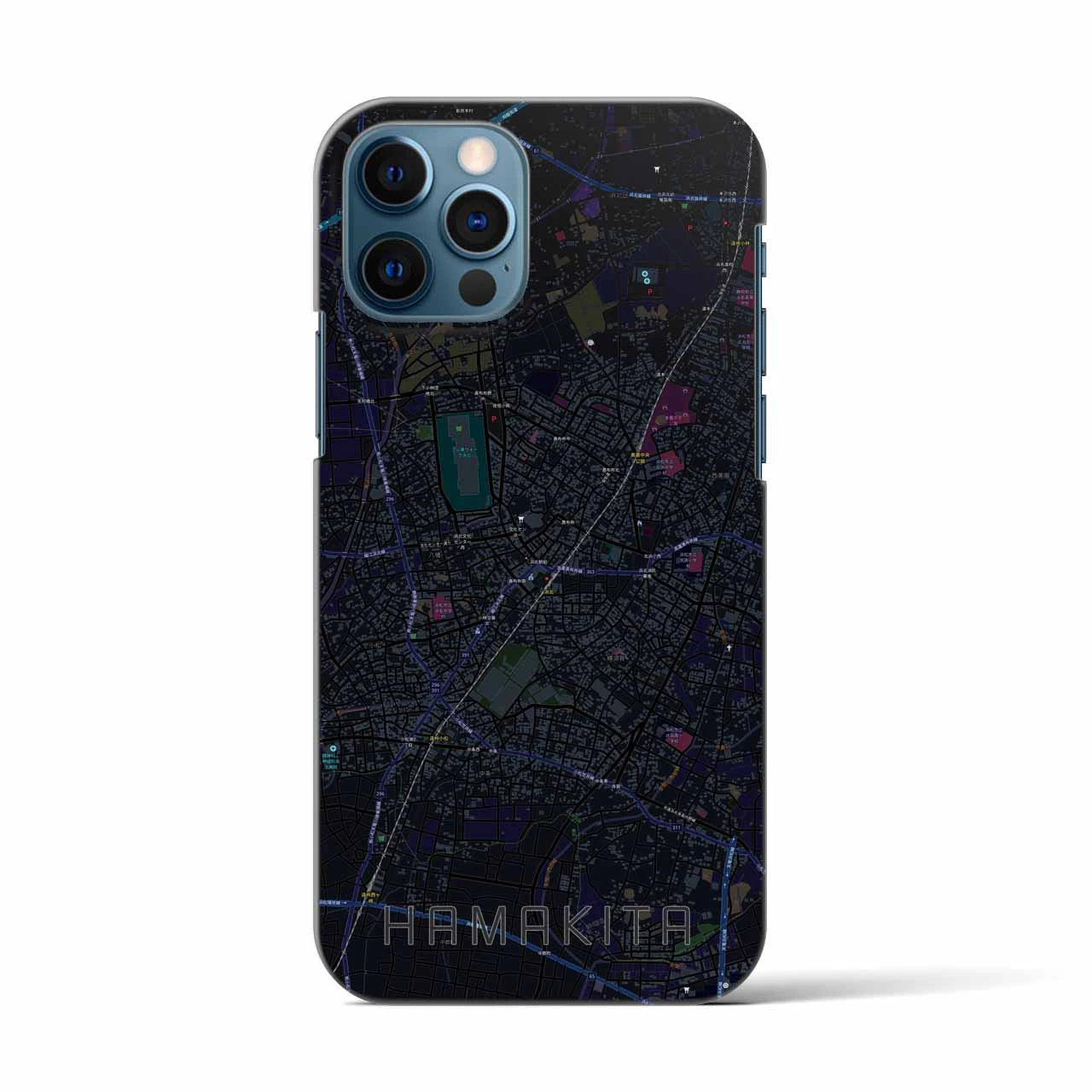 【浜北(静岡県)】地図柄iPhoneケース(バックカバータイプ)