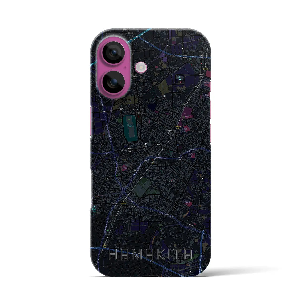 【浜北(静岡県)】地図柄iPhoneケース(バックカバータイプ)