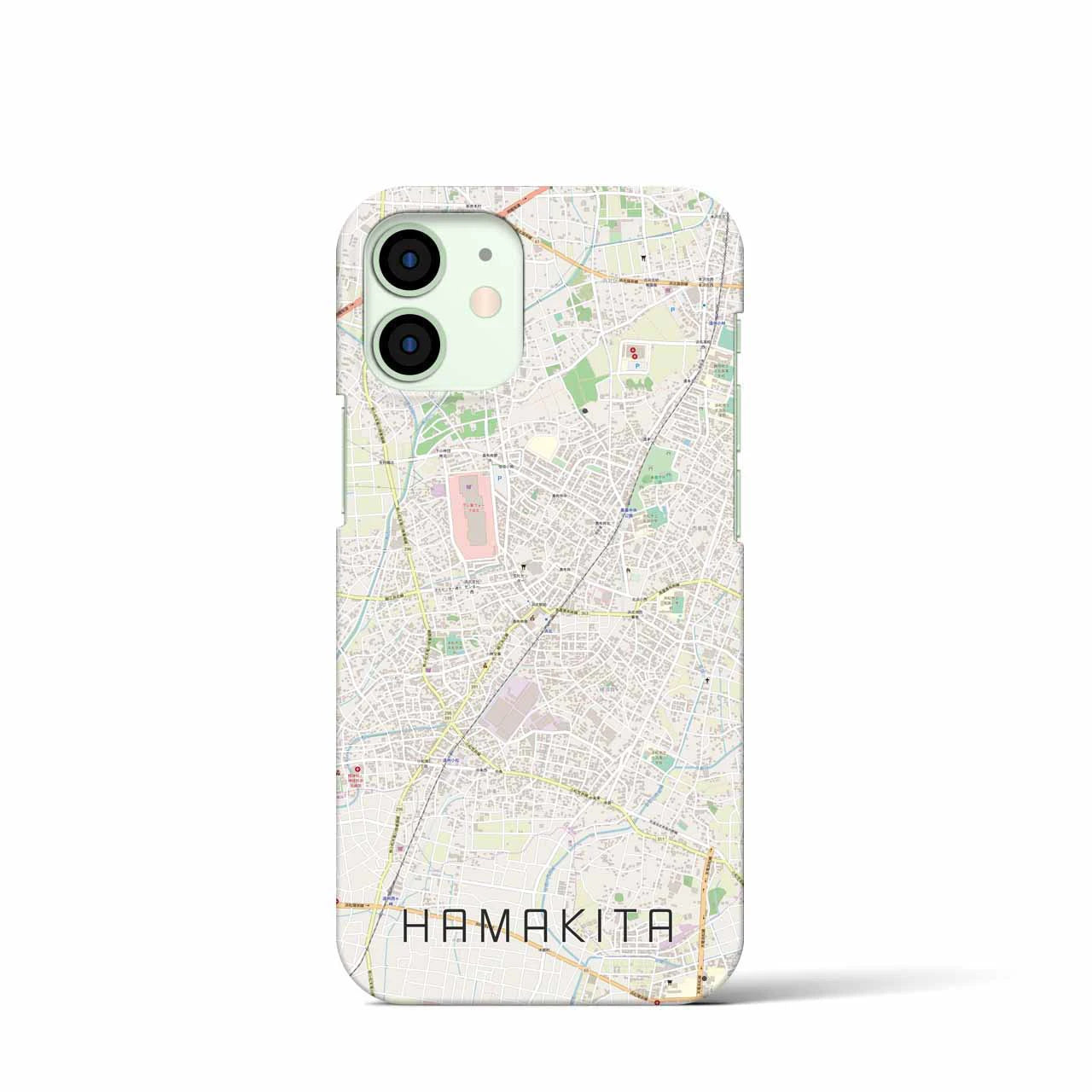 【浜北(静岡県)】地図柄iPhoneケース(バックカバータイプ)
