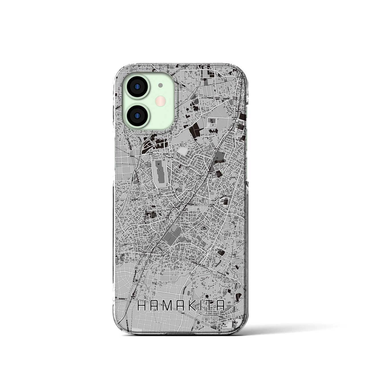 【浜北(静岡県)】地図柄iPhoneケース(クリアタイプ)