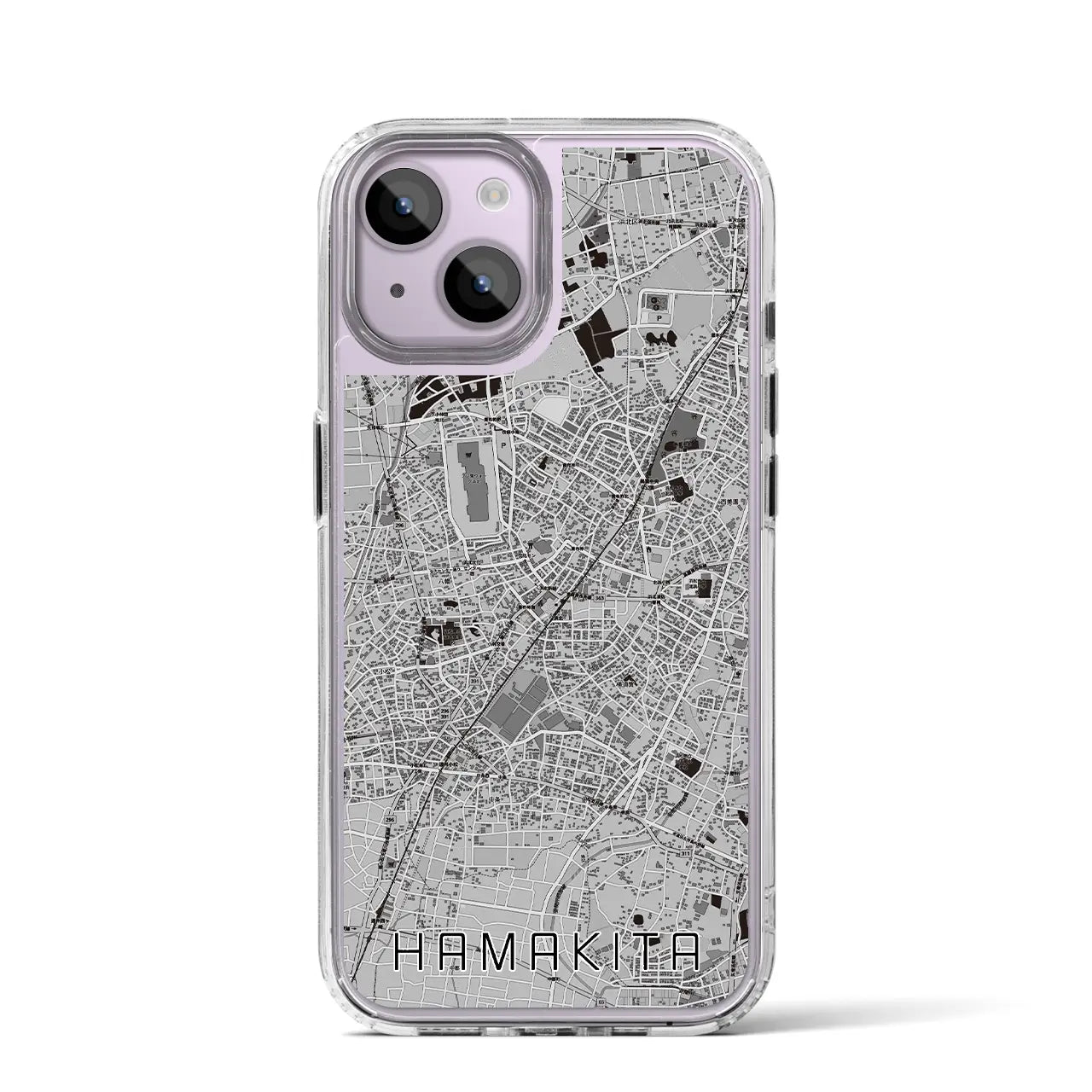 【浜北(静岡県)】地図柄iPhoneケース(MagSafeタイプ)