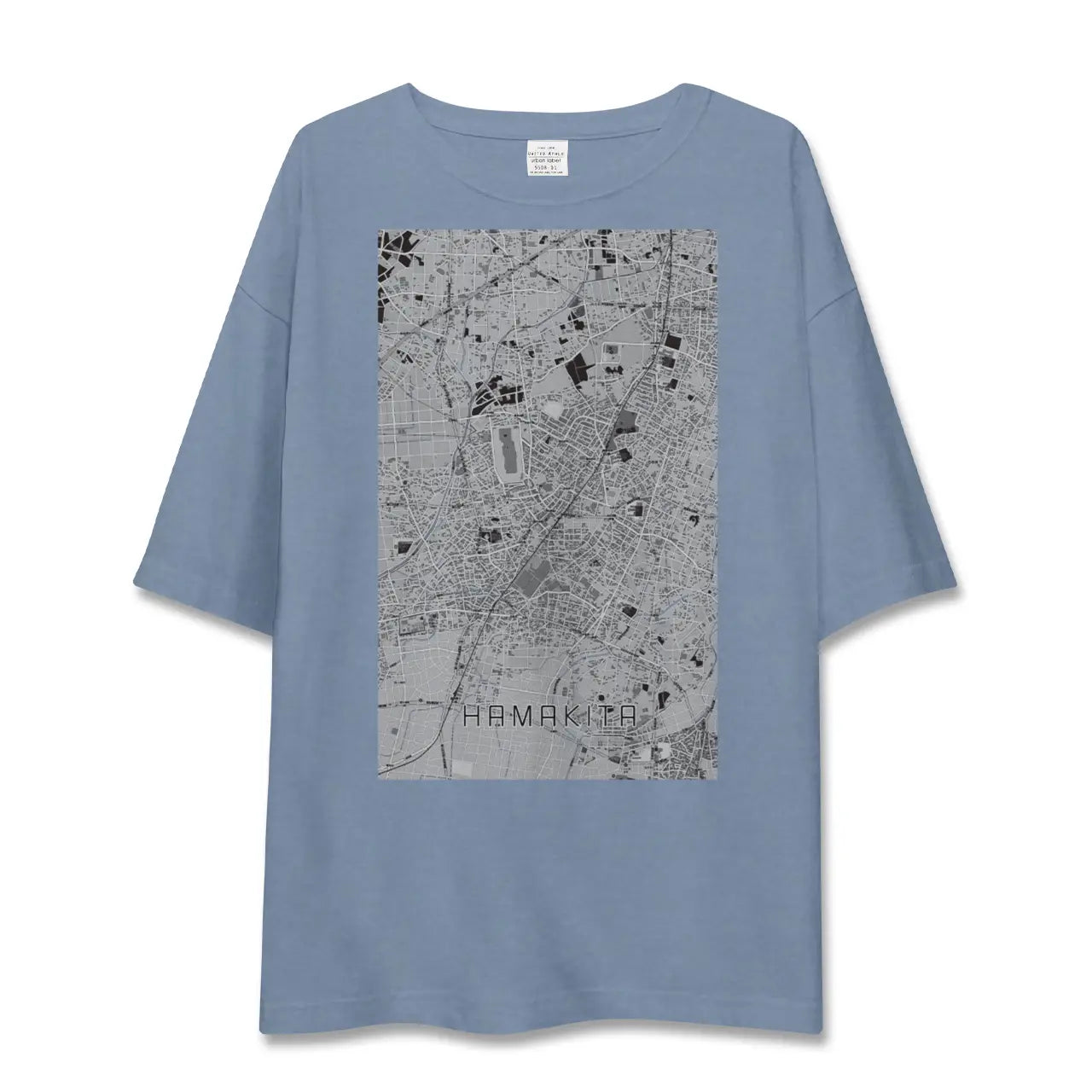 【浜北(静岡県)】地図柄ビッグシルエットTシャツ
