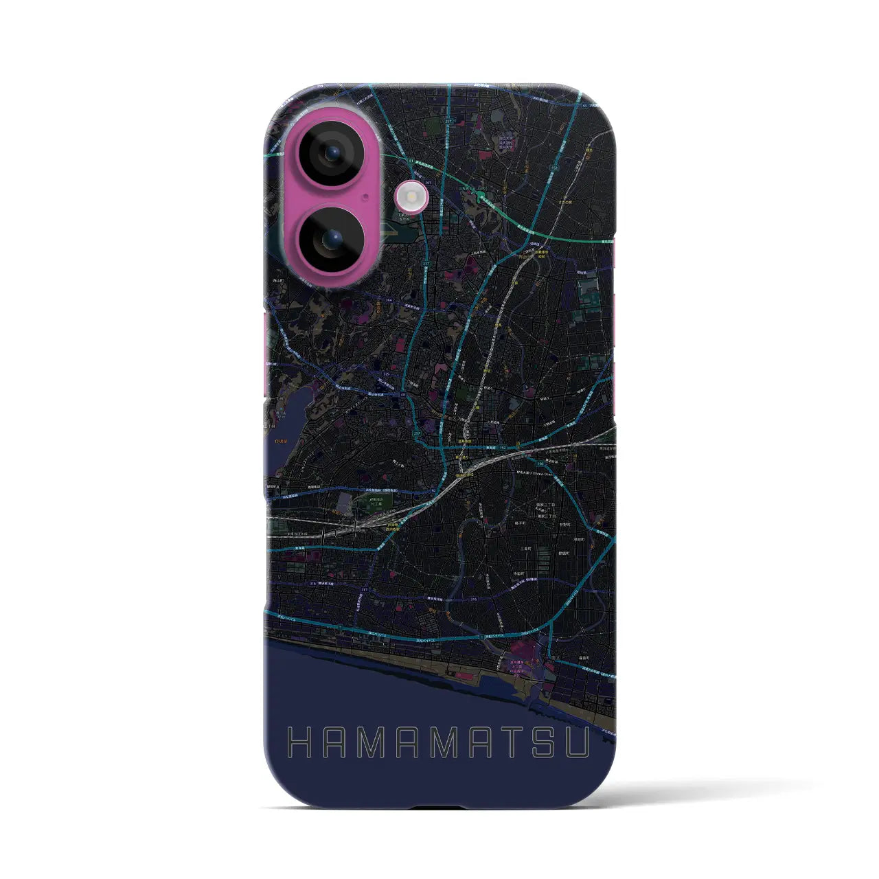 【浜松(静岡県)】地図柄iPhoneケース(バックカバータイプ)