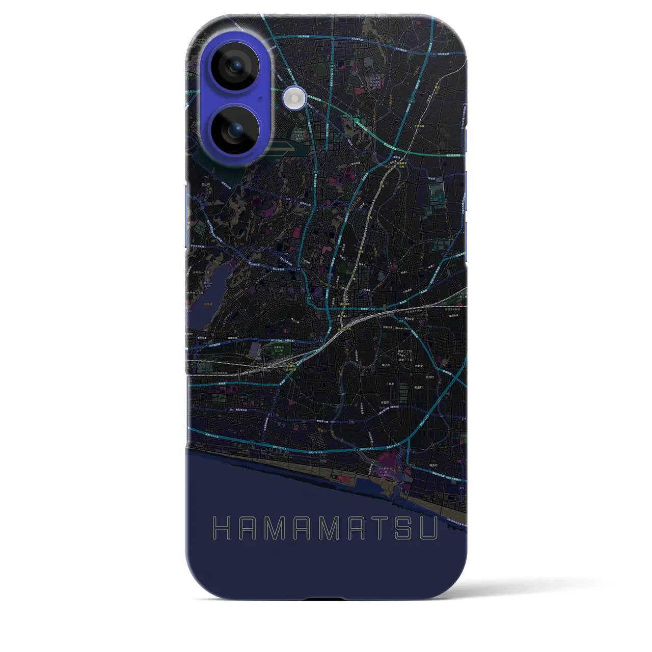 【浜松(静岡県)】地図柄iPhoneケース(バックカバータイプ)