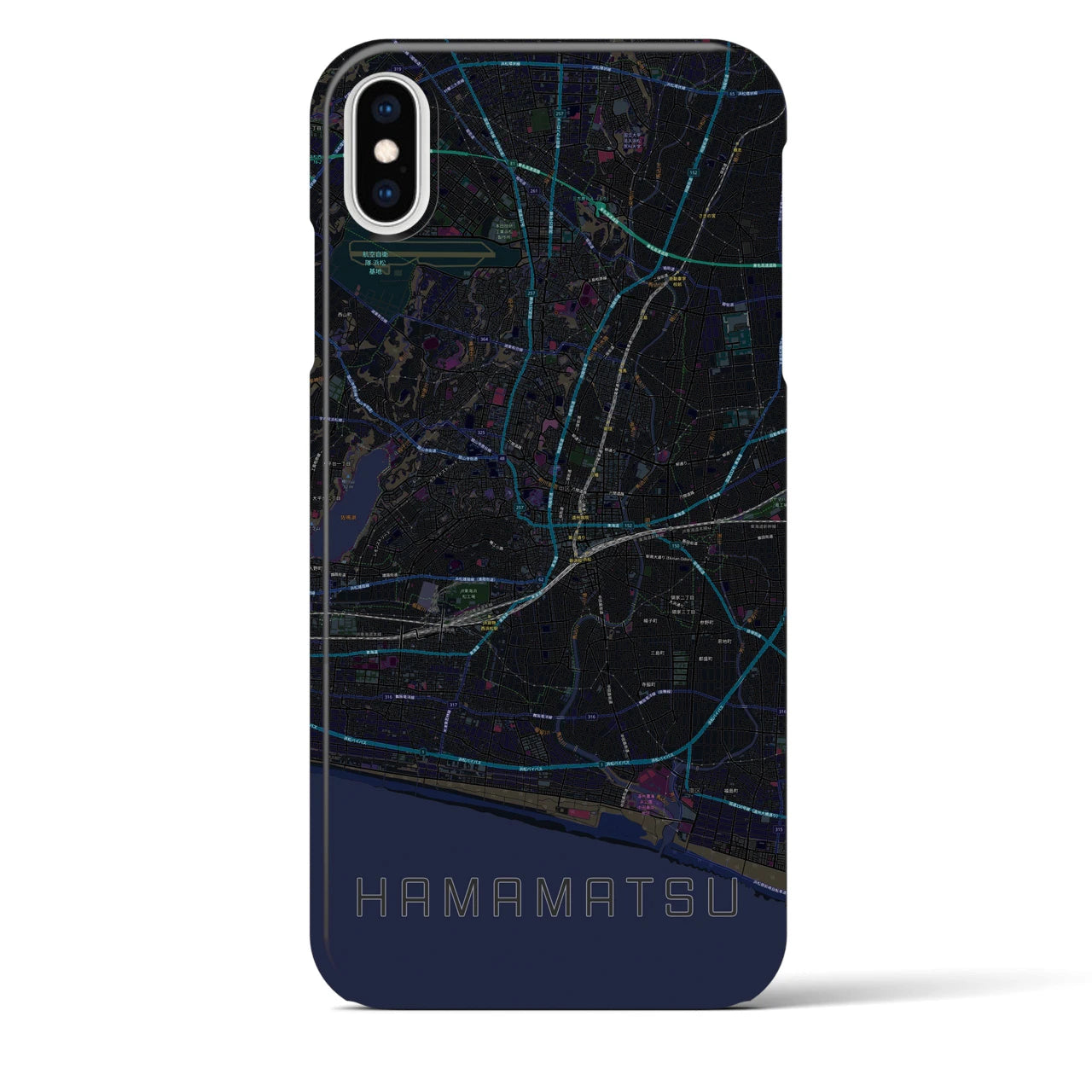 【浜松(静岡県)】地図柄iPhoneケース(バックカバータイプ)