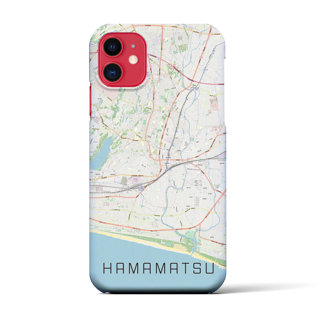 【浜松(静岡県)】地図柄iPhoneケース(バックカバータイプ)