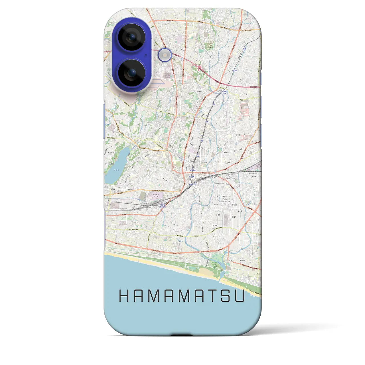 【浜松(静岡県)】地図柄iPhoneケース(バックカバータイプ)