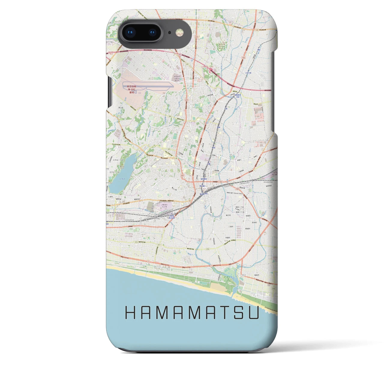 【浜松(静岡県)】地図柄iPhoneケース(バックカバータイプ)