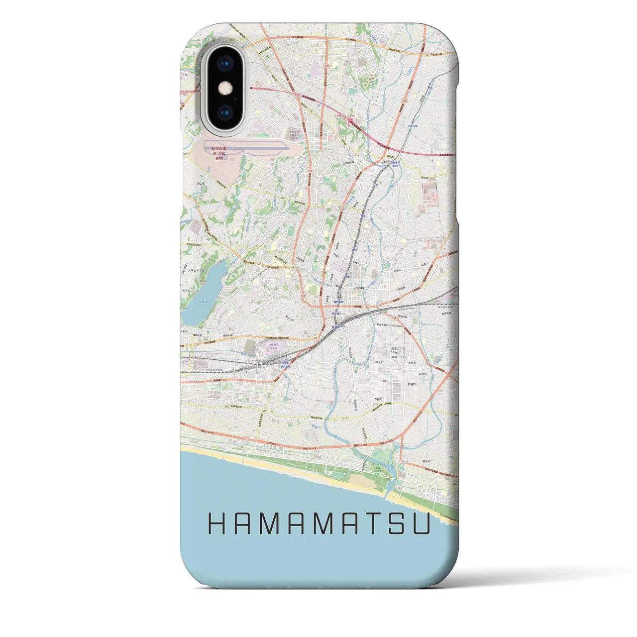 【浜松(静岡県)】地図柄iPhoneケース(バックカバータイプ)