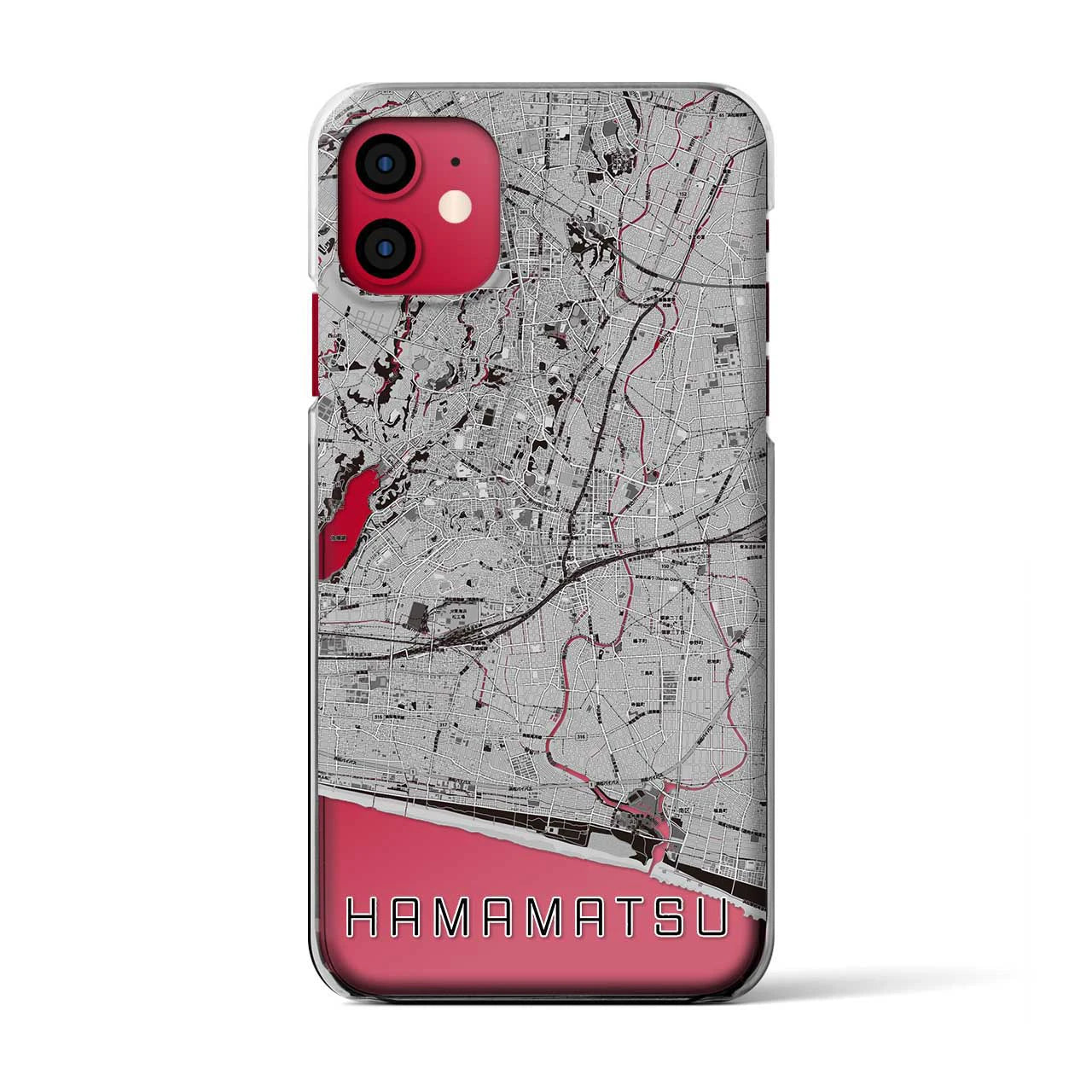 【浜松(静岡県)】地図柄iPhoneケース(クリアタイプ)