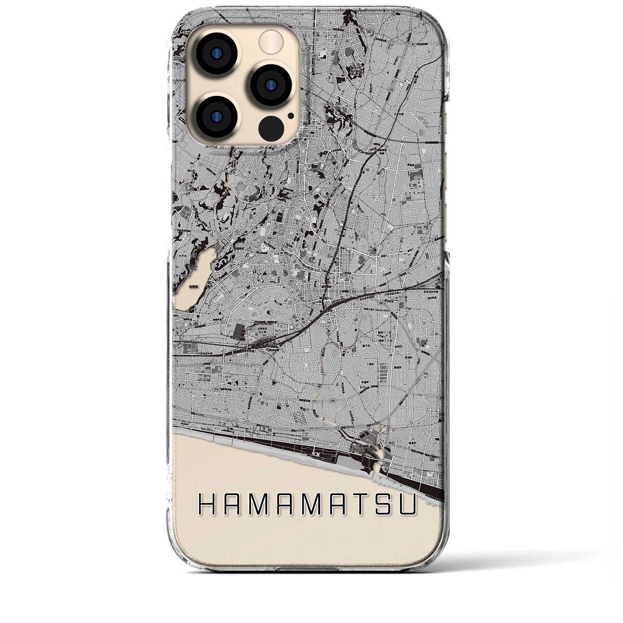 【浜松(静岡県)】地図柄iPhoneケース(クリアタイプ)