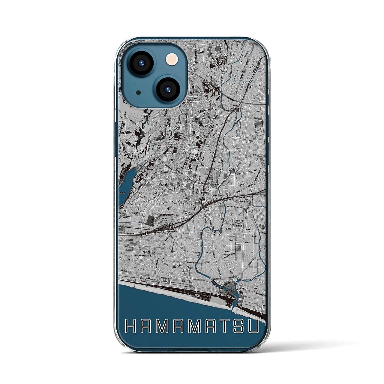 【浜松(静岡県)】地図柄iPhoneケース(クリアタイプ)