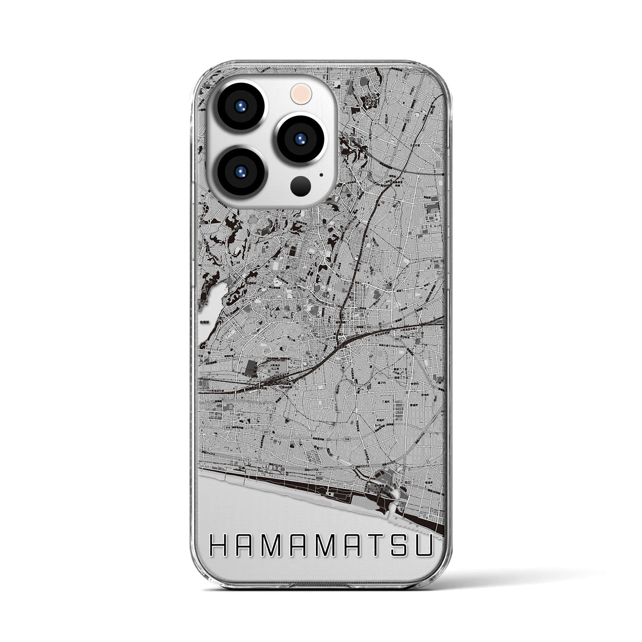 【浜松(静岡県)】地図柄iPhoneケース(クリアタイプ)