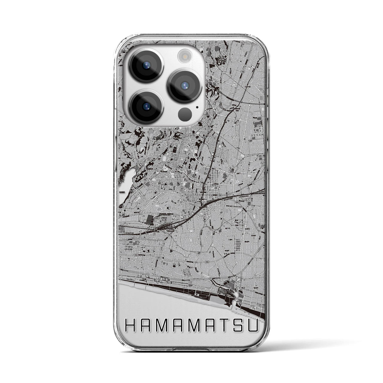 【浜松(静岡県)】地図柄iPhoneケース(クリアタイプ)