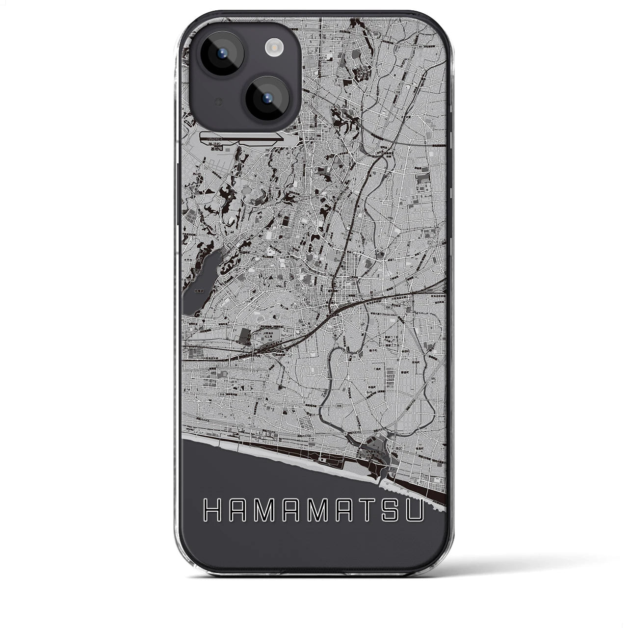 【浜松(静岡県)】地図柄iPhoneケース(クリアタイプ)