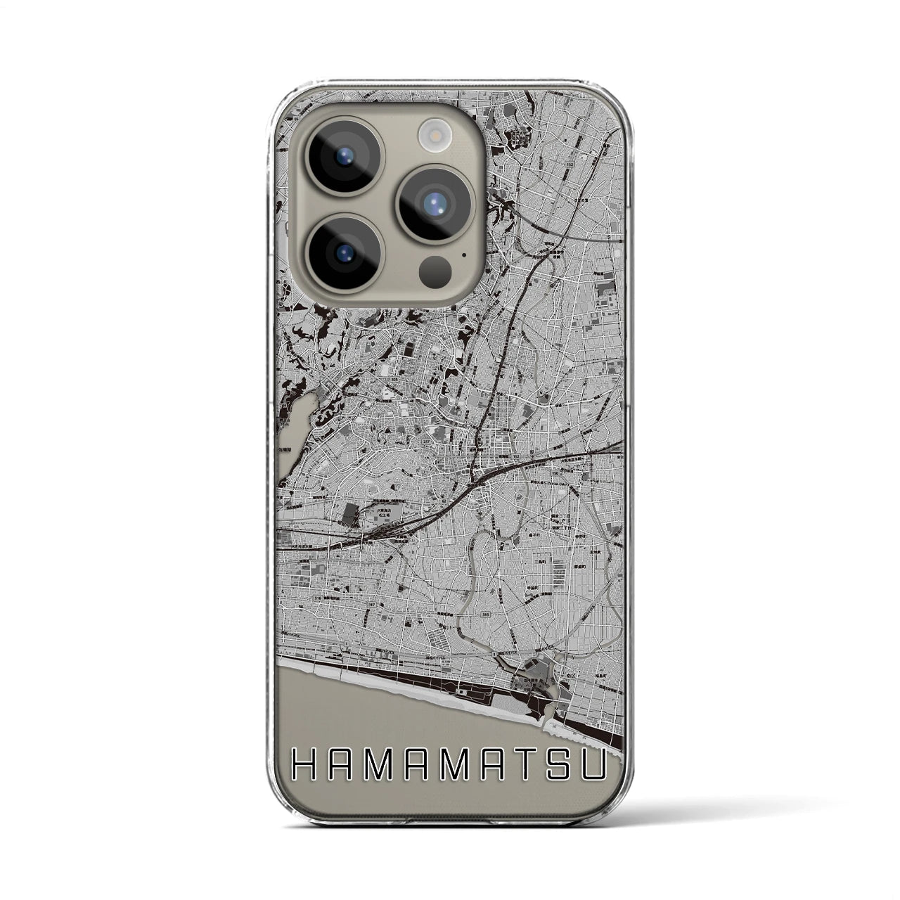 【浜松(静岡県)】地図柄iPhoneケース(クリアタイプ)
