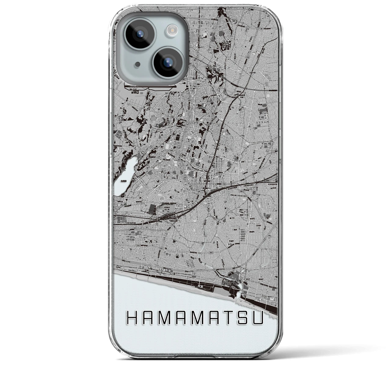 【浜松(静岡県)】地図柄iPhoneケース(クリアタイプ)