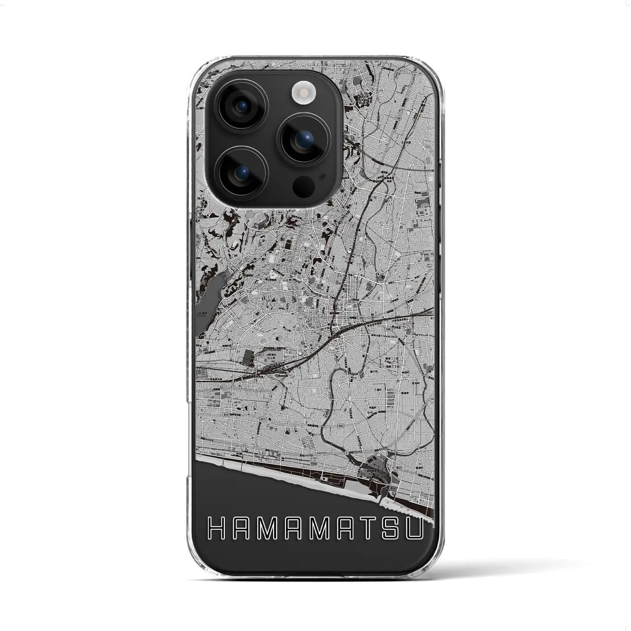 【浜松(静岡県)】地図柄iPhoneケース(クリアタイプ)