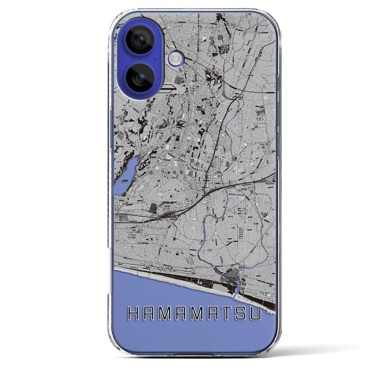 【浜松(静岡県)】地図柄iPhoneケース(クリアタイプ)