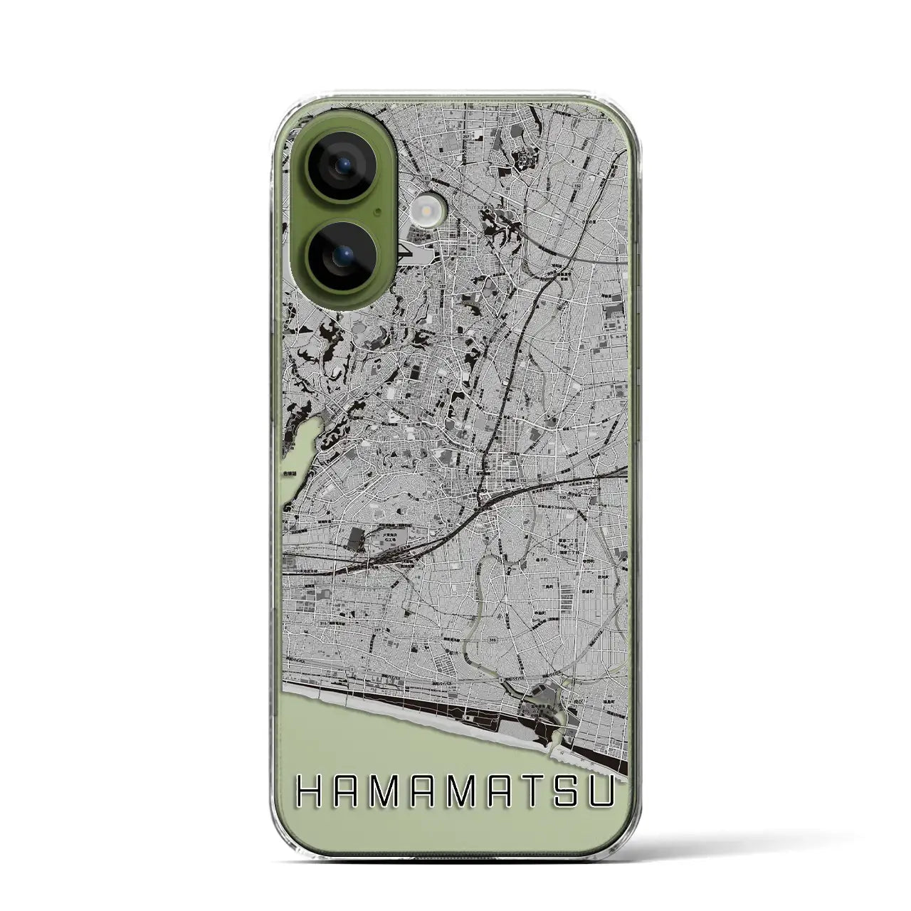 【浜松(静岡県)】地図柄iPhoneケース(クリアタイプ)