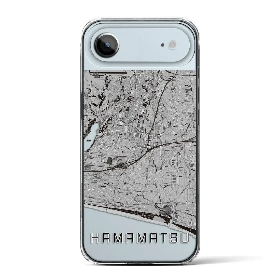 【浜松(静岡県)】地図柄iPhoneケース(クリアタイプ)モノトーン・iPhone 17 Pro Max 用