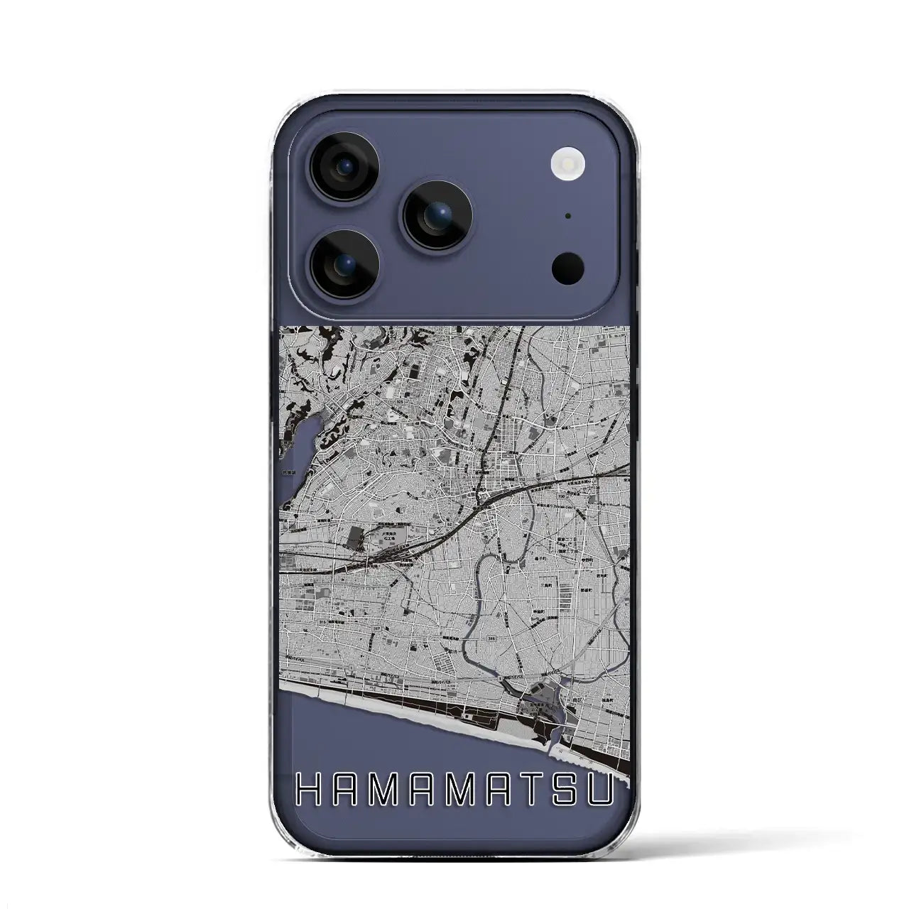 【浜松(静岡県)】地図柄iPhoneケース(クリアタイプ)