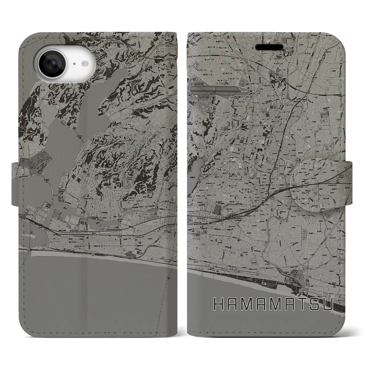 【浜松(静岡県)】地図柄iPhoneケース(手帳タイプ)