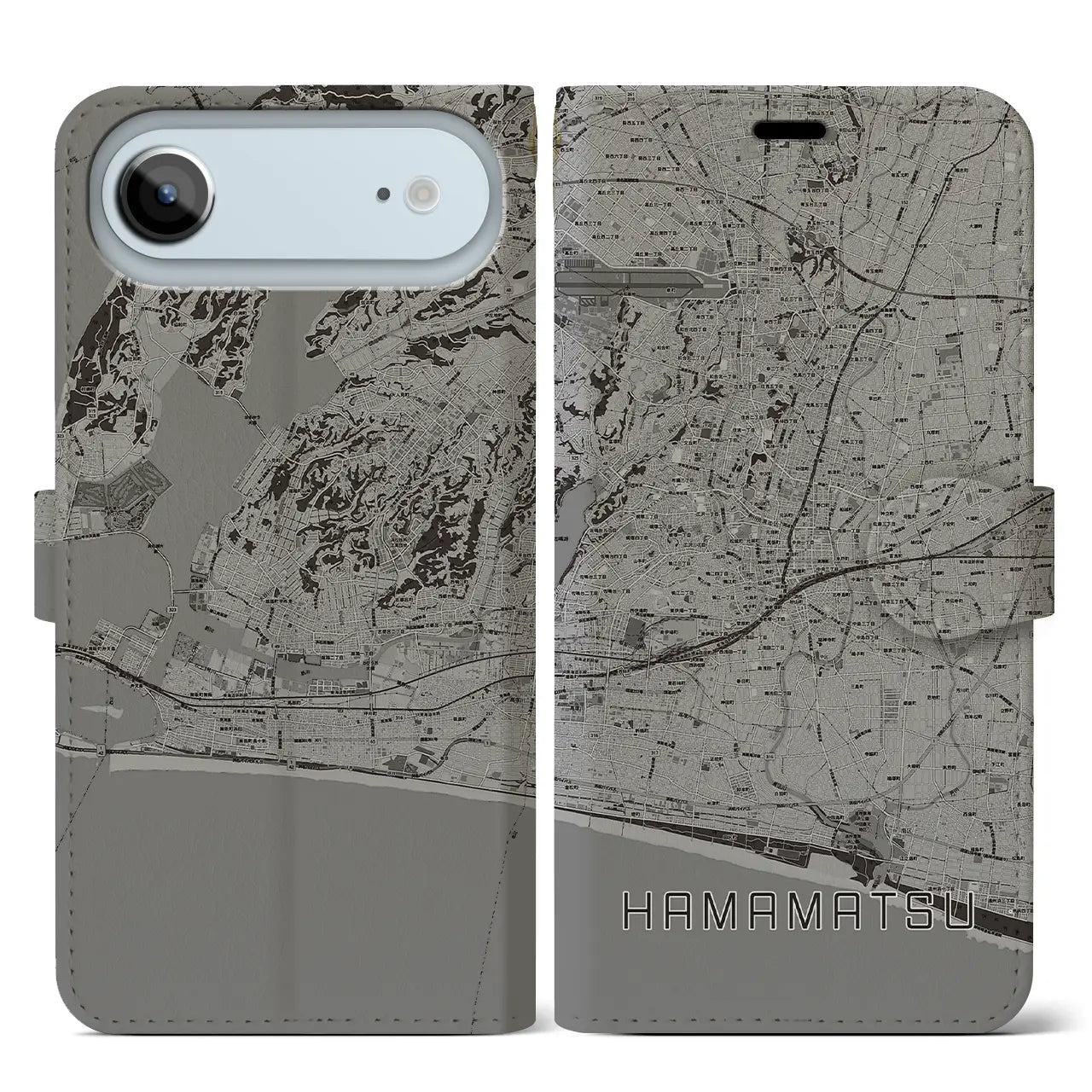 【浜松(静岡県)】地図柄iPhoneケース(手帳タイプ)