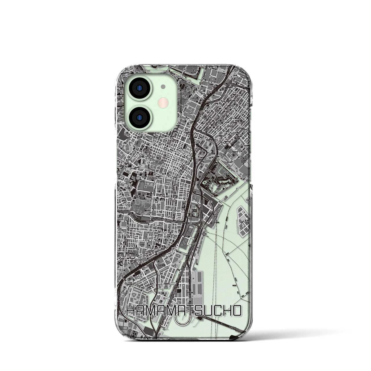 【浜松町(東京都)】地図柄iPhoneケース(クリアタイプ)