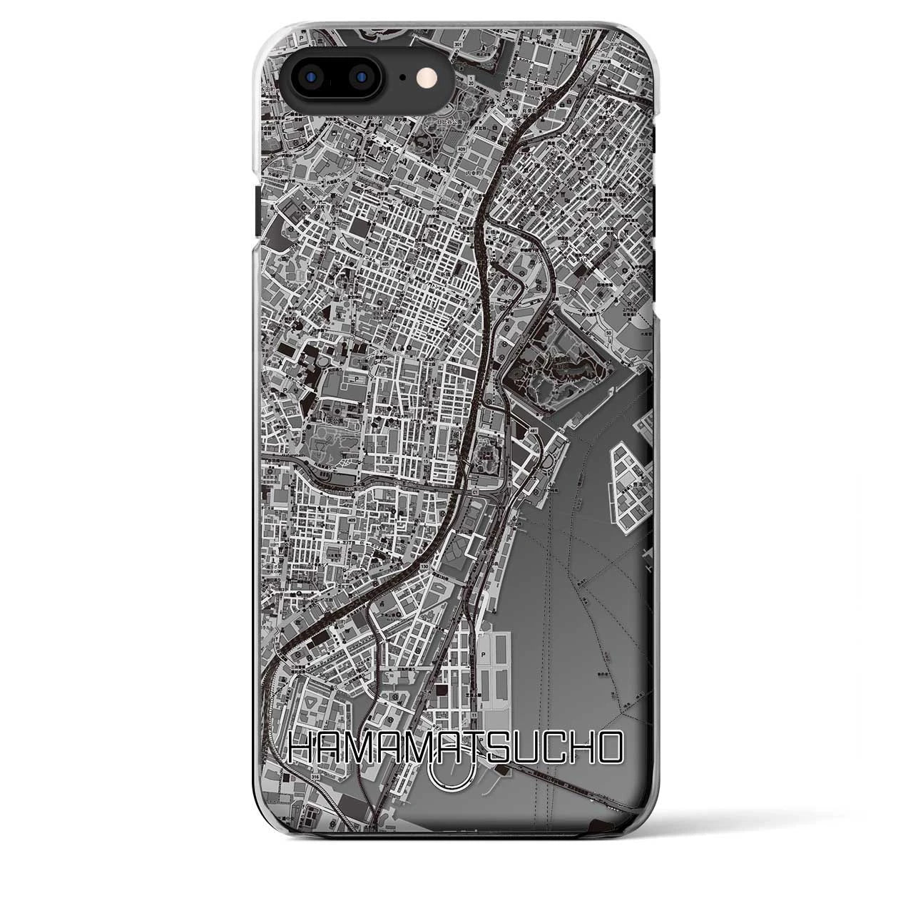 【浜松町(東京都)】地図柄iPhoneケース(クリアタイプ)