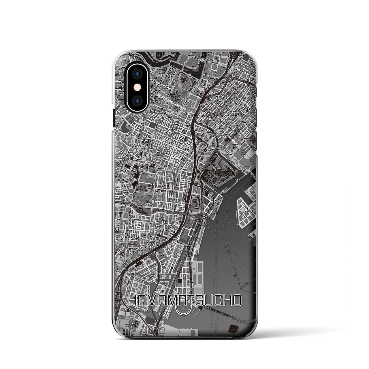 【浜松町(東京都)】地図柄iPhoneケース(クリアタイプ)