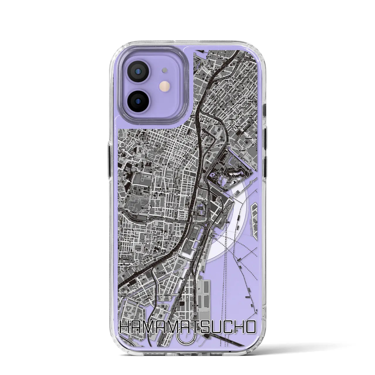 【浜松町(東京都)】地図柄iPhoneケース(MagSafeタイプ)