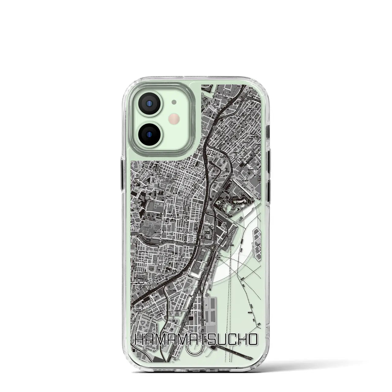 【浜松町(東京都)】地図柄iPhoneケース(MagSafeタイプ)