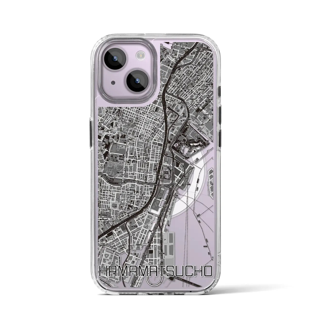 【浜松町(東京都)】地図柄iPhoneケース(MagSafeタイプ)