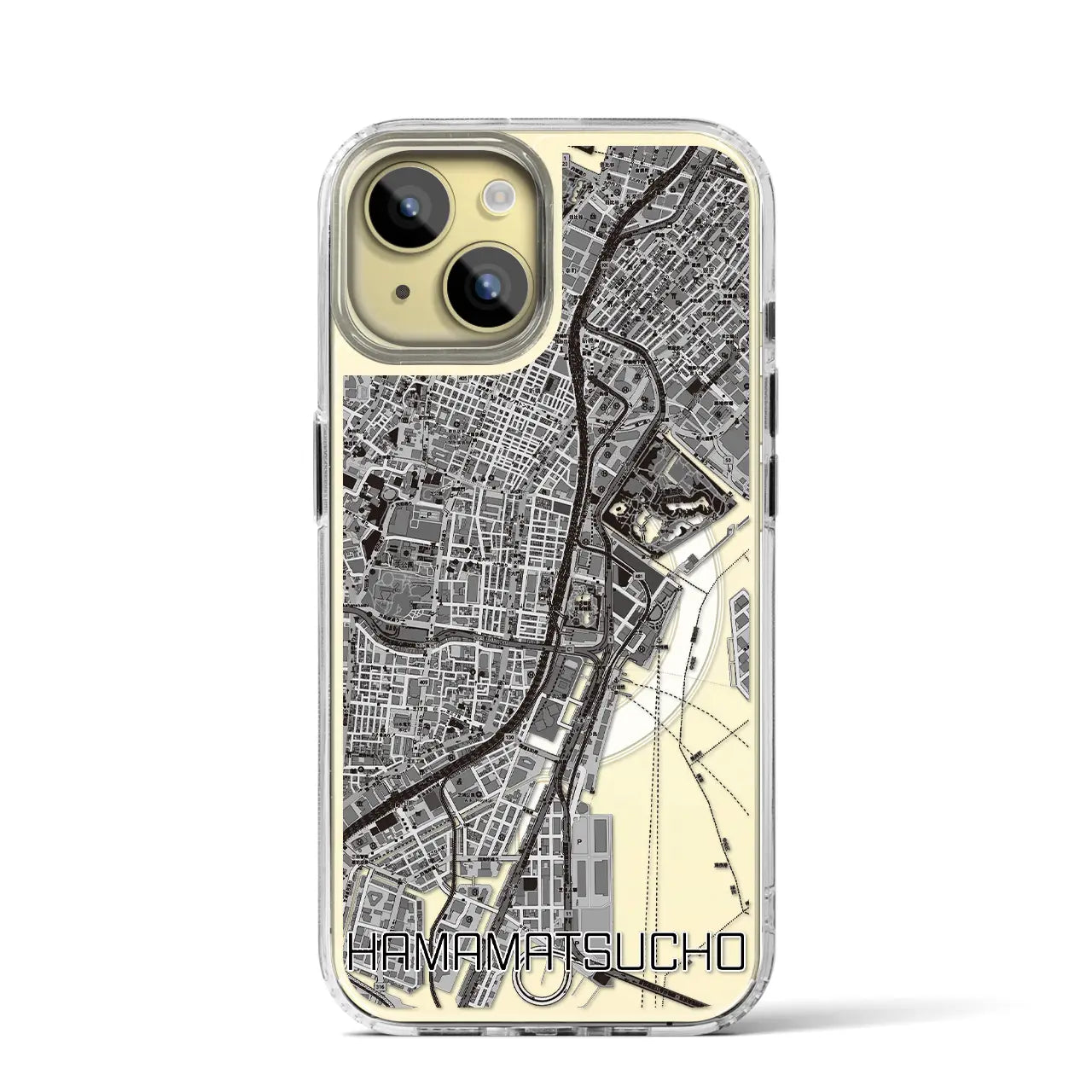 【浜松町(東京都)】地図柄iPhoneケース(MagSafeタイプ)